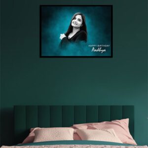 Personalized Birthday Portrait Frame – Custom Name Wall Art | Charmc Gift
