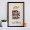 Letter B Personalized Birthday Photo Frame