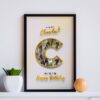 Personalized Letter C Photo Frame