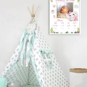 Baby Birth Frame Welcome Board | Custom Newborn Frame | Charmc Gift